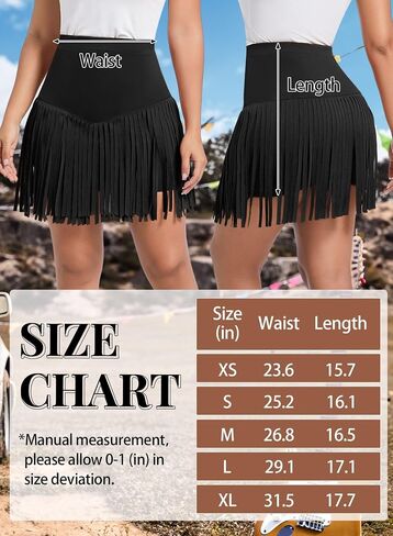Womens Western Cowgirl Fringe Skirt - Country Concert Outfit Rodeo Tassel Booty Pole Dance Rave Festival Bottoms in Saudi Arabia
