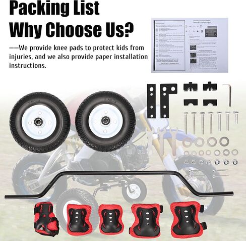 lukar Adjustable Height Dirt Bike Training Wheels for Honda XR50 CRF50 Z50 Z50R, Razor MX125 MX400 MX500 MX500, Yamaha PW50 TTR50, and Most 50CC 49cc Dirt Bike in Kuwait