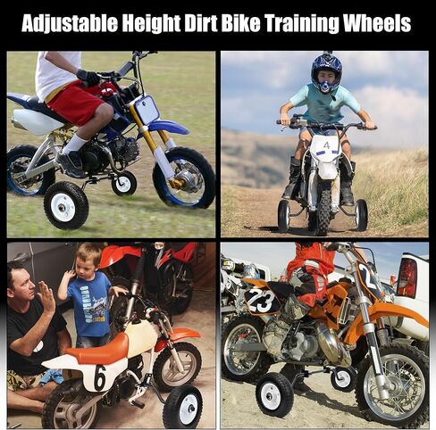 lukar Adjustable Height Dirt Bike Training Wheels for Honda XR50 CRF50 Z50 Z50R, Razor MX125 MX400 MX500 MX500, Yamaha PW50 TTR50, and Most 50CC 49cc Dirt Bike in Kuwait