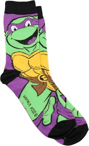 Hyp Teenage Mutant Ninja Turtles TMNT 6 أزواج من الجوارب الرياضية المبتكرة للرجال، مقاس الحذاء 6-12 in Saudi Arabia