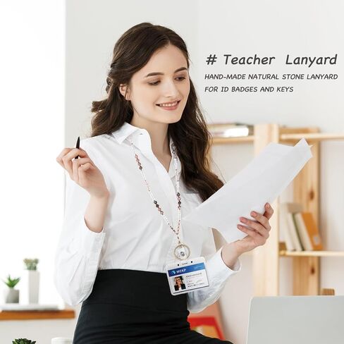 اسهم لشارات الهوية والمفاتيح، حبل للمعلم من الحجر الطبيعي، حبل مطرز بالخرز، حبل قابل للسحب، حبال لطيفة باللون الأسود in Kuwait