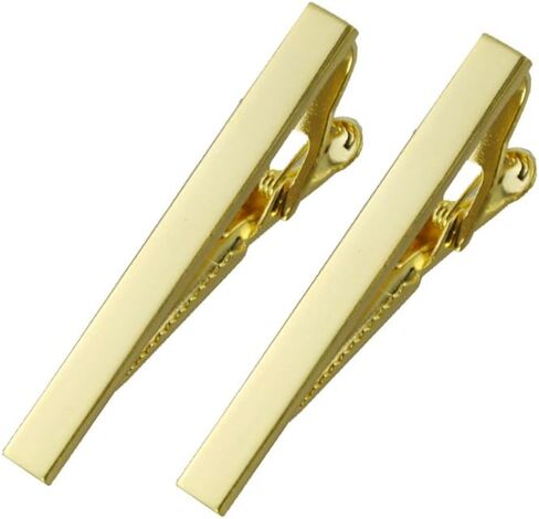 MeShow 2.1 Inch Long Mens Tie Clip Clasp Bar Set for Regular Ties Spring Loaded End in Saudi Arabia