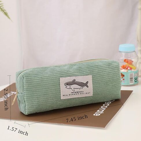 Small Pencil Pouch Shark Office Stationery Bag Mini Makeup Cosmetic Bags in Kuwait