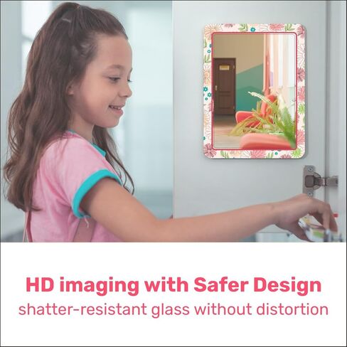 مرآة خزانة مغناطيسية للمدرسة والمكتب، مع مرآة مغناطيسية قوية للخزانة، مرآة خزانة مغناطيسية بتصميم ملون، عبوة واحدة، ملحقات خزانة عملية وجديرة بالثقة in Kuwait