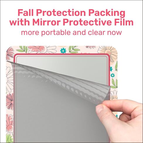 مرآة خزانة مغناطيسية للمدرسة والمكتب، مع مرآة مغناطيسية قوية للخزانة، مرآة خزانة مغناطيسية بتصميم ملون، عبوة واحدة، ملحقات خزانة عملية وجديرة بالثقة in Kuwait