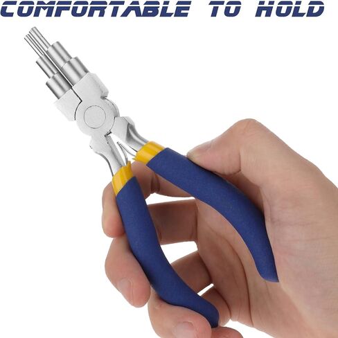 6 In 1 Bail Making Pliers Jewelry Making Pliers Wire Bending Pliers Wire Looping Pliers With Handle for 2-9mm loops Hooks Jump Rings Jewelry Making in Saudi Arabia