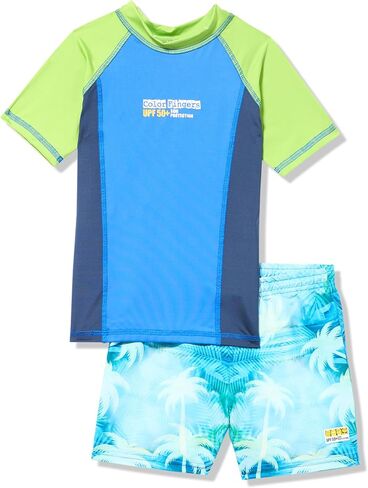 Boys' Long Sleeve Swim Set: Rashguard and Board Shorts in Saudi Arabia
