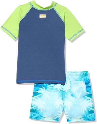 Boys' Long Sleeve Swim Set: Rashguard and Board Shorts in Saudi Arabia