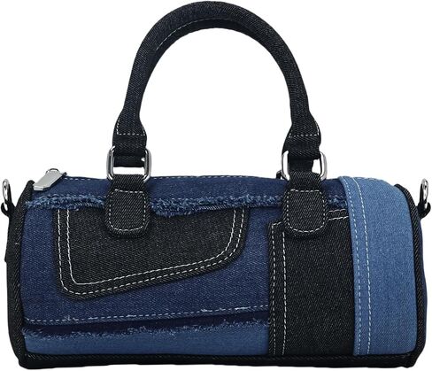 Shoulder Bags for Women Denim Purse Patchwork Crossbody Bag Evening Bag Handbag Clutch Handbag in Saudi Arabia