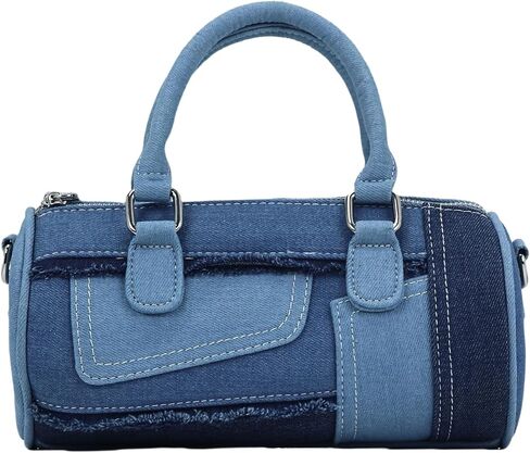 Shoulder Bags for Women Denim Purse Patchwork Crossbody Bag Evening Bag Handbag Clutch Handbag in Saudi Arabia