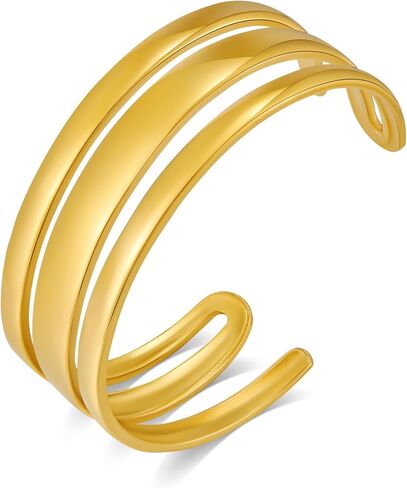 Gold Bracelet Wide Bracelet Elastic Bracelet Gold Open Cuff Bracelets Dainty Thin Cuff Bangle Bracelets in Saudi Arabia