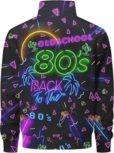 Men's Tracksuits Sweatsuits 90s 80s outfit for men Athletic Full Zip Sports Sets with 2 knit Cuffed Beanie in Kuwait