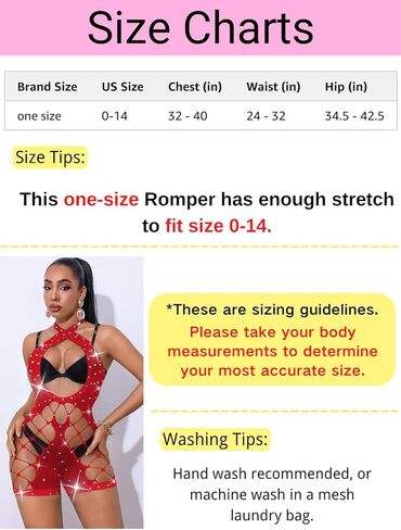 Rhinestone Fishnet Bodysuit,Sexy Cutout Exotic Dancewear,Women Mesh Romper Night Club Rave Outfits in Saudi Arabia