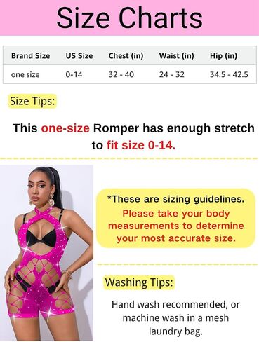 Rhinestone Fishnet Bodysuit,Sexy Cutout Exotic Dancewear,Women Mesh Romper Night Club Rave Outfits in Saudi Arabia