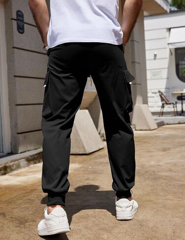 COOFANDY Men's Cargo Joggers Drawstring Jogger Cargo Pants Fashion Tapered Pants with Multi Pockets in Saudi Arabia
