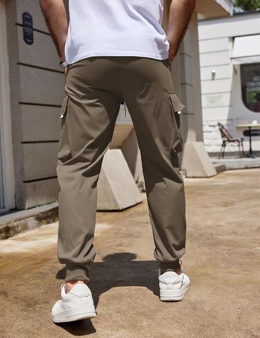 COOFANDY Men's Cargo Joggers Drawstring Jogger Cargo Pants Fashion Tapered Pants with Multi Pockets in Saudi Arabia