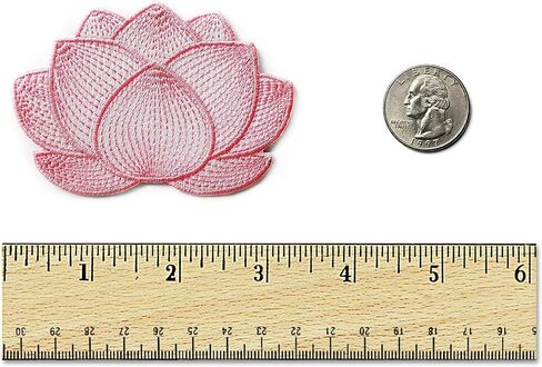 Lotus Flower Patch - Hook and Loop Tactical Morale Patch (Pink) in Kuwait