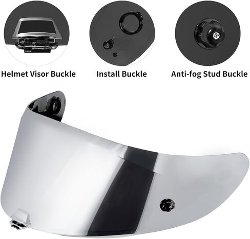 VCOROS Anti-Fog Shield Insert for HJ-26 Helmet Shield for RPHA11/RPHA 70 Motorcycles Helmet Visor Anti-Fog Insert (Anti-Fog Film) in Kuwait