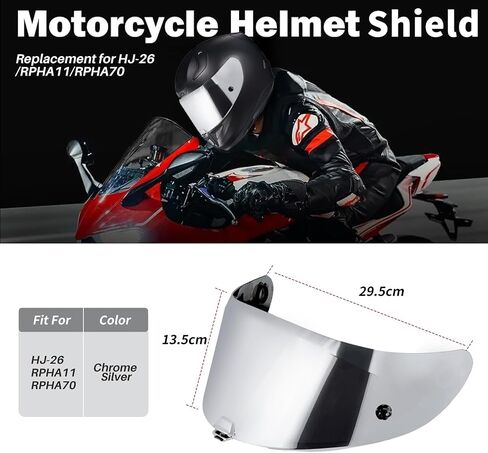 VCOROS Anti-Fog Shield Insert for HJ-26 Helmet Shield for RPHA11/RPHA 70 Motorcycles Helmet Visor Anti-Fog Insert (Anti-Fog Film) in Kuwait