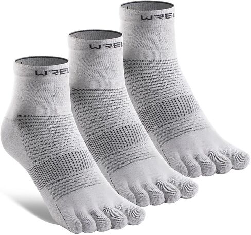 Coolmax Toe Socks for Men Women,Athletic High Performance Cushion Crew Socks for Running Working(3 Pairs) in Saudi Arabia