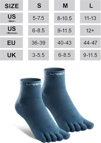 Coolmax Toe Socks for Men Women,Athletic High Performance Cushion Crew Socks for Running Working(3 Pairs) in Saudi Arabia