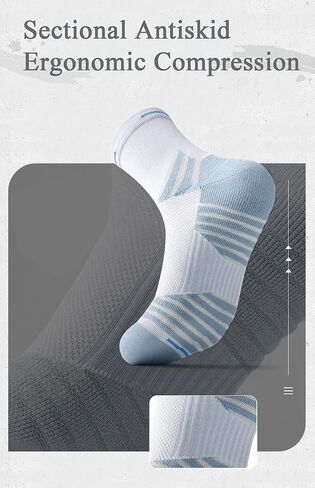 HA WA Cushioned Crew Socks for Women Men Compression Cotton Running Socks 2 Pairs in Saudi Arabia