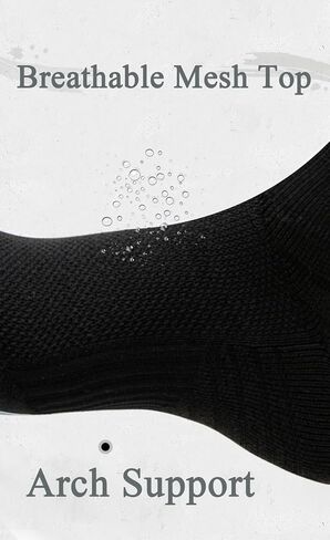 HA WA Cushioned Crew Socks for Women Men Compression Cotton Running Socks 2 Pairs in Saudi Arabia