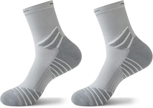 HA WA Cushioned Crew Socks for Women Men Compression Cotton Running Socks 2 Pairs in Saudi Arabia