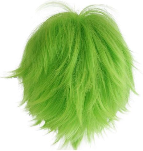 Short Dark Red Cosplay Wig Unisex Anime Costume Straight Fluffy Wig Synthetic Spiky Layered Short Hair With Bangs Heat Resistent Holiday Theme Party Fancy Dress Halloween Wig + Free Wig Cap in Saudi Arabia