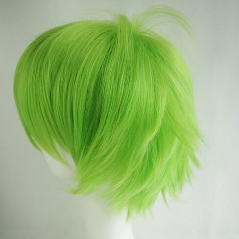 Short Dark Red Cosplay Wig Unisex Anime Costume Straight Fluffy Wig Synthetic Spiky Layered Short Hair With Bangs Heat Resistent Holiday Theme Party Fancy Dress Halloween Wig + Free Wig Cap in Saudi Arabia