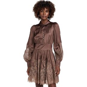 byTiMo Women's Satin Lace Dress