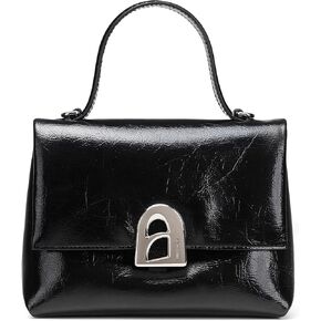 LA FESTIN Leather Top Handle Crossbody Bag for Women Small Handbag Designer Shoulder Satchel Purses with Detachable Strap
