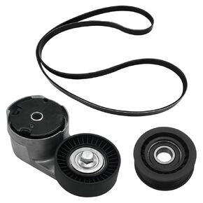 3.6L Serpentine Belt Kit w/Tensioner Idler Pulley for 13-16 Chrysler Town Country, 12-14 Chrysler 200, for Dodge 13-20 Grand Caravan Journey, 12-14 Avenger, 13-15 Ram C/V 3.6 Drive Belts 38082 39282