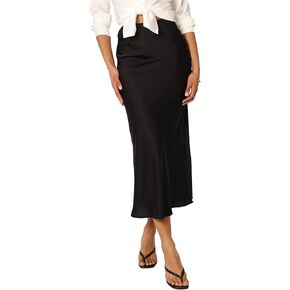 Petal & Pup Women's Nellie Satin Midi Skirt