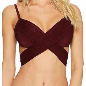 La Blanca Women's Island Goddess Wrap Underwire Push Up Swimsuit Top