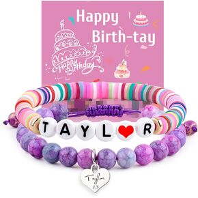 Taylor Birthday Gifts Bracelets, Taylor Merch, Bracelet and Birthday Card are the Best Birthday Gifts for Girls, Women, wife, Daughter, Granddaughter, Bestie, Sister
