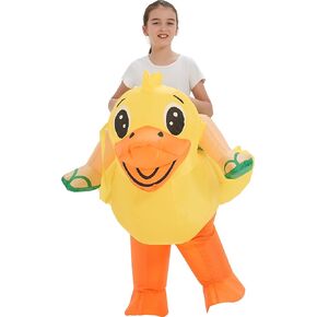 One Casa Blow Up Party Costume,Inflatable Costumes for Kids,Ride On Duck Costume,Halloween Costumes for Girls/Boys