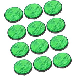 6 Pair M6x1.0 Green Plastic Universal Screw Mount Reflective Warning Reflector for Motorcycle Bike Item Replacement
