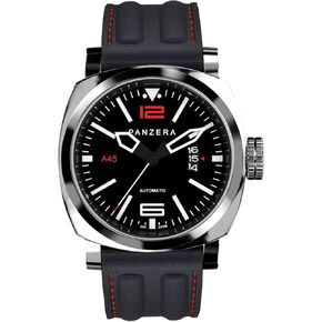 PANZERA Aquamarine 45 Stainless Steel Divers Watch - Analog Water Resistant Watch - Japanese NH35 Automatic Movement - Designed and Assembled in Australia
