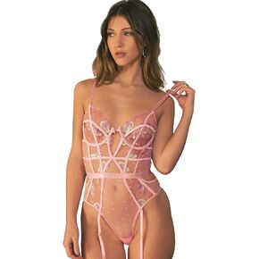 Women One Piece Lingerie Lace Bodysuit,Halter bodysuit