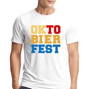 MAIHUN German Oktoberfest Shirt for Men Vintage Love Bier Tshirt Oktoberfest Tee Top