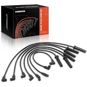 A-Premium Ignition Spark Plug Wires Set of 7 Compatible with Chevrolet Camaro, Celebrity, Citation II, S10, S10 Blazer & GMC S15, S15 Jimmy, Sonoma & Buick Century, Skylark & Isuzu Pickup, Rodeo