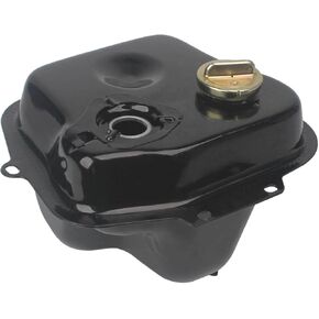 Minho Motorcycle Scooter Gas Fuel Tank in Iron Material Compatible with Chinese GY6 Scooter Mopeds Roketa Tank 50CC,Black Color