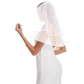 Bachelorette Party Veil Short Bridal Veils For Women Wedding