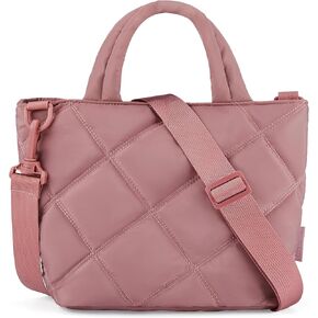 BAGSMART Crossbody Bags for Women, Lightweight Small Purses for Women, Quilted Puffer Tote Handbags for Daily Use,Shop,Travel