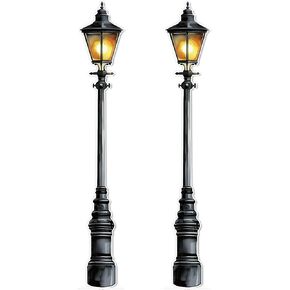 Honoson 2 Pcs 6' Tall Christmas Lamp Post Cardboard Cutouts Large Lamppost Photo Props Street Light Wall Decorations for Christmas Village Fairy Garden Dollhouse Wall Backdrop Indoor Party Supplies