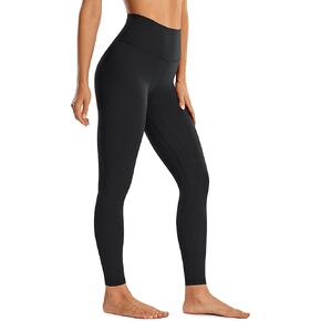 CRZ YOGA Womens Brushed Naked Feeling Workout Leggings 28"- High Waisted Gym Compression Tummy Control Yoga Pants