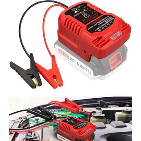 Jumper Cables adapter for Black and Decker 20V Battery Car Jump Starter,12V Portable DIY Jump Starter Battery,Up to 3.5L Gas 6.5L Diesel Engines,Automotive Booster Cable Adapter(Battery not included)