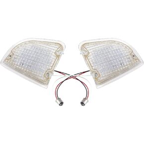 Pair(2) Clear LED Turn Signal Lights For 1986-2008 Kenworth K300 T300 T600A in Kuwait