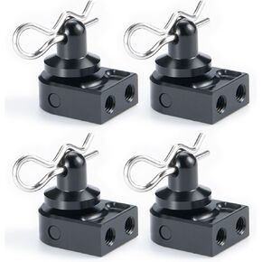 4pcs/Set Aluminun Alloy Body Post Mount Shell with Clips for SCX10 PRO-AXI03028 1/10 RC Car Upgrade